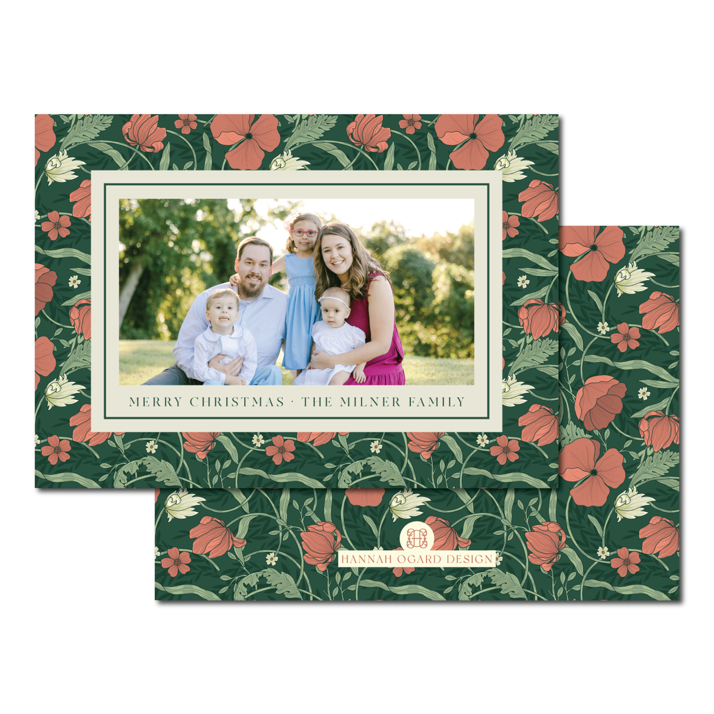 Boxing Day Floral Holiday Card
