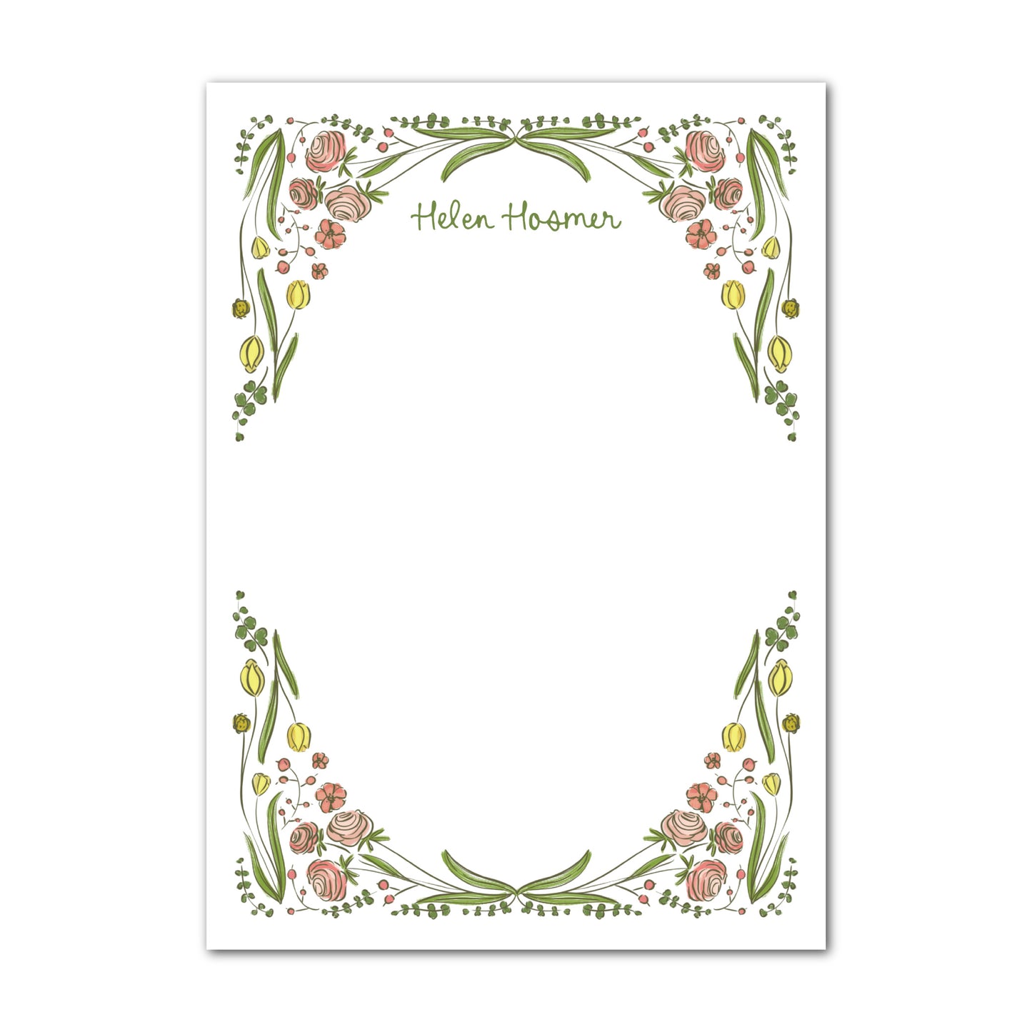 Flora Frame Notepad
