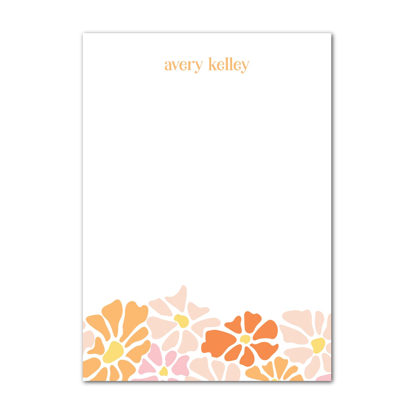 Groovy Floral Notepad