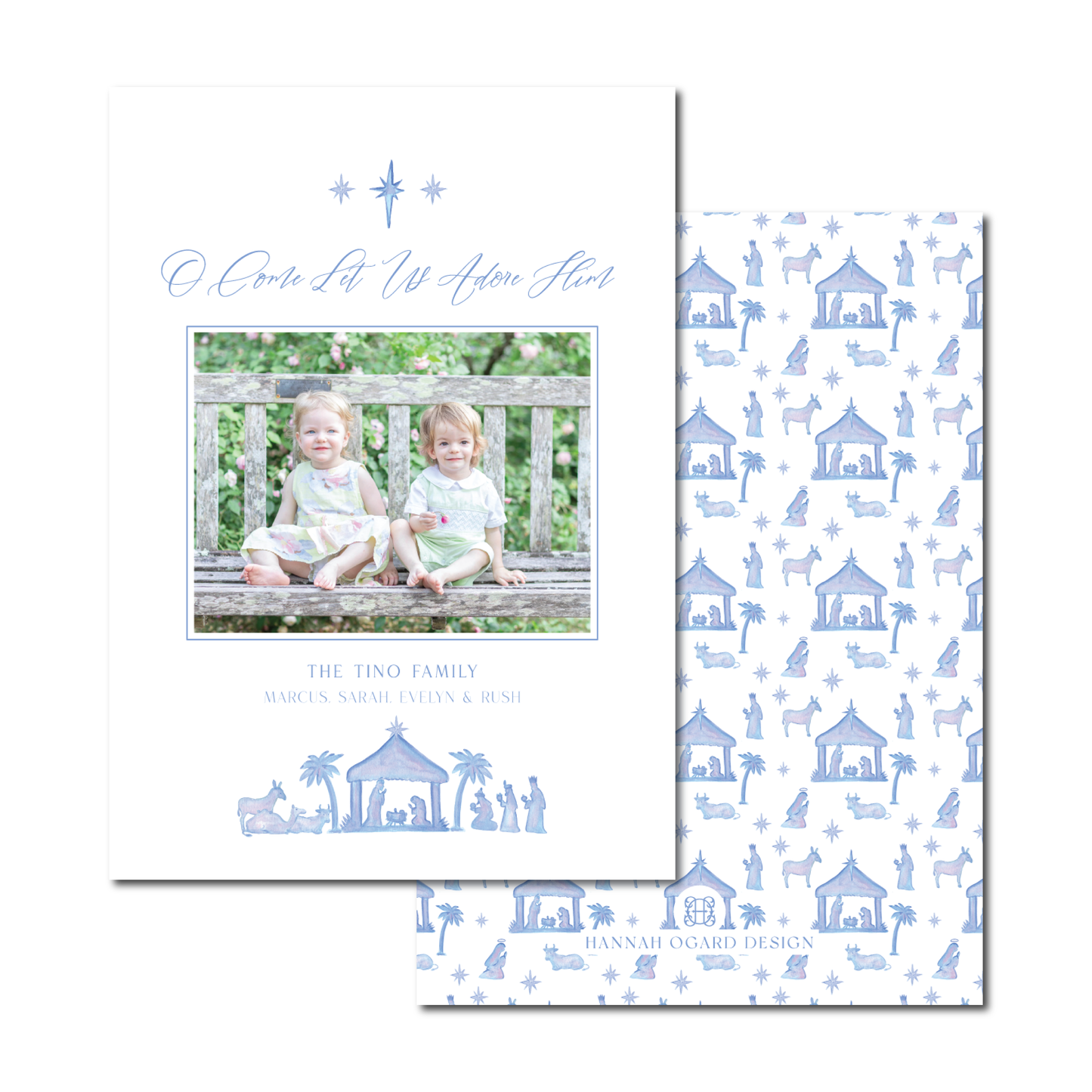 O Come Let Us Adore Him Holiday Card