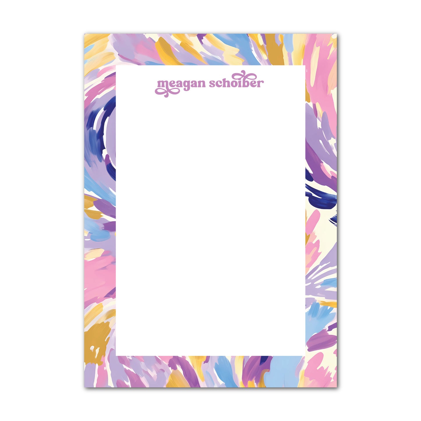 Purple Abstract Notepad