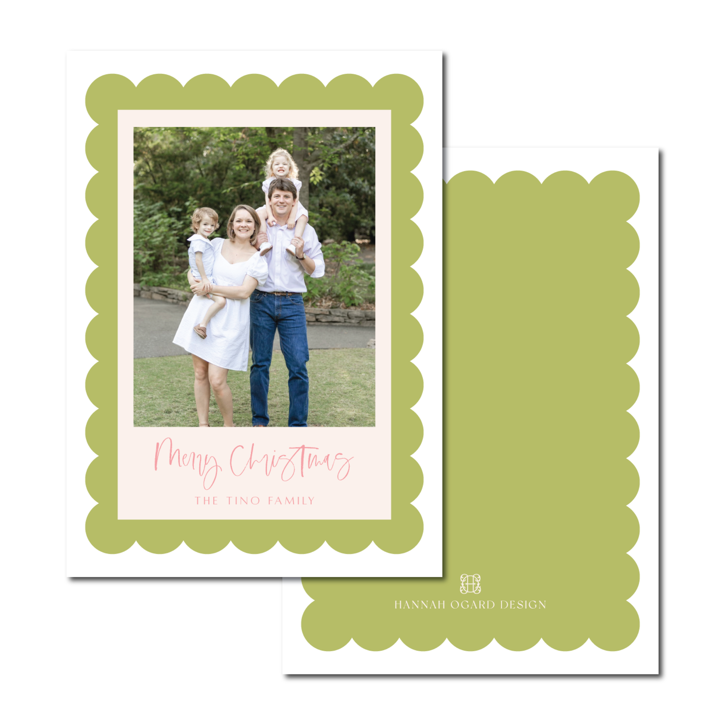 Spirited Scallop Holiday Card