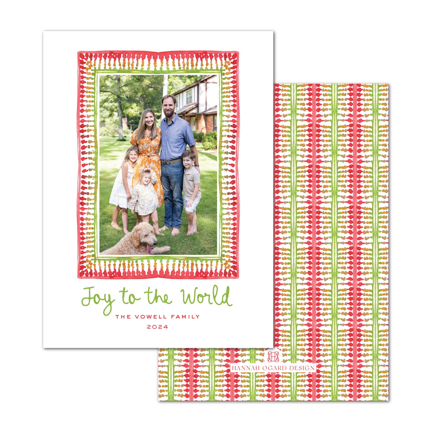 Tinsel Tapestry Holiday Card