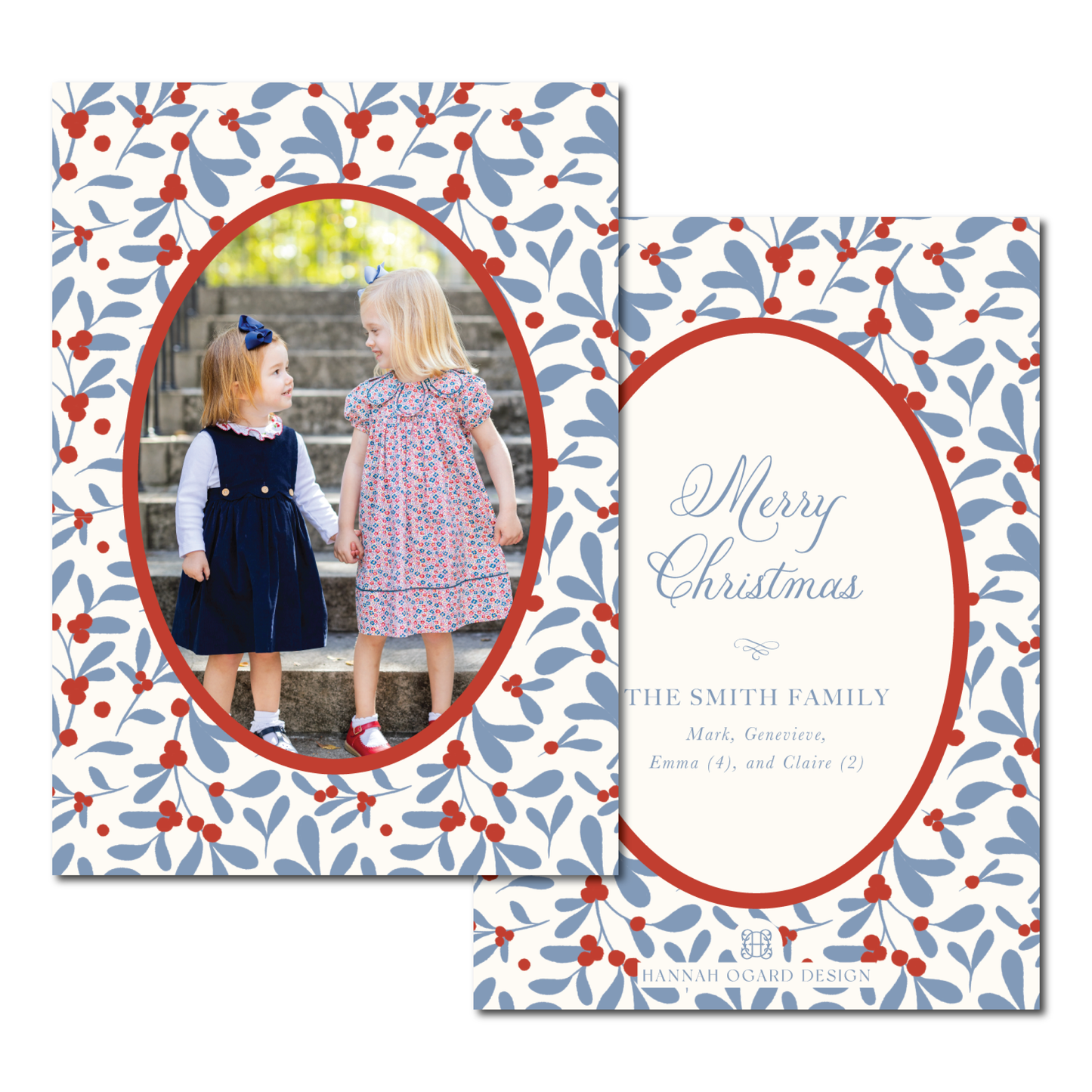 Ho Ho Holly Holiday Card