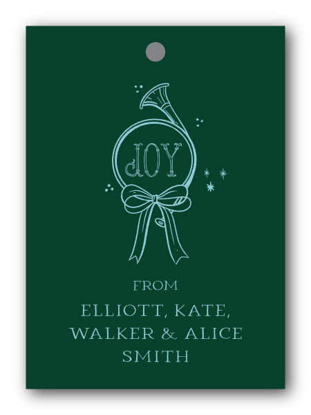 Holiday French Horn Gift Tag