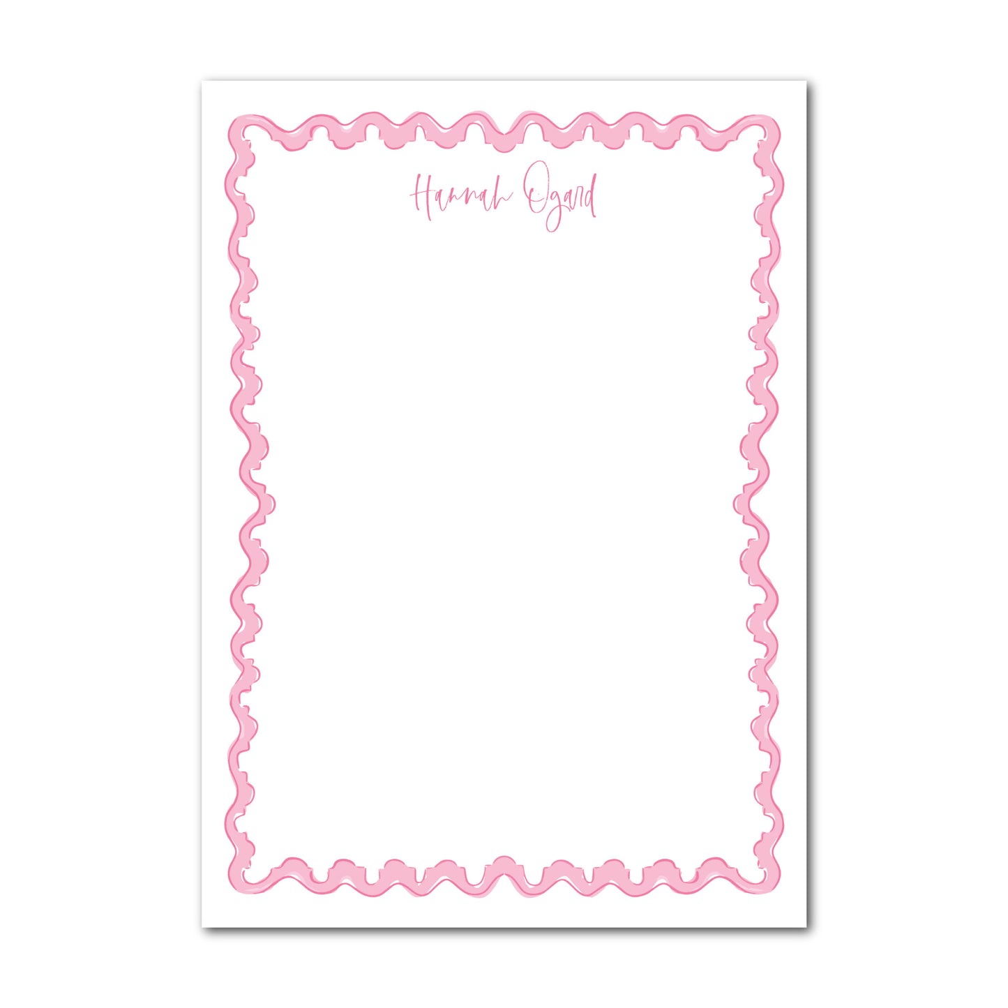 Pink Scallop Notepad